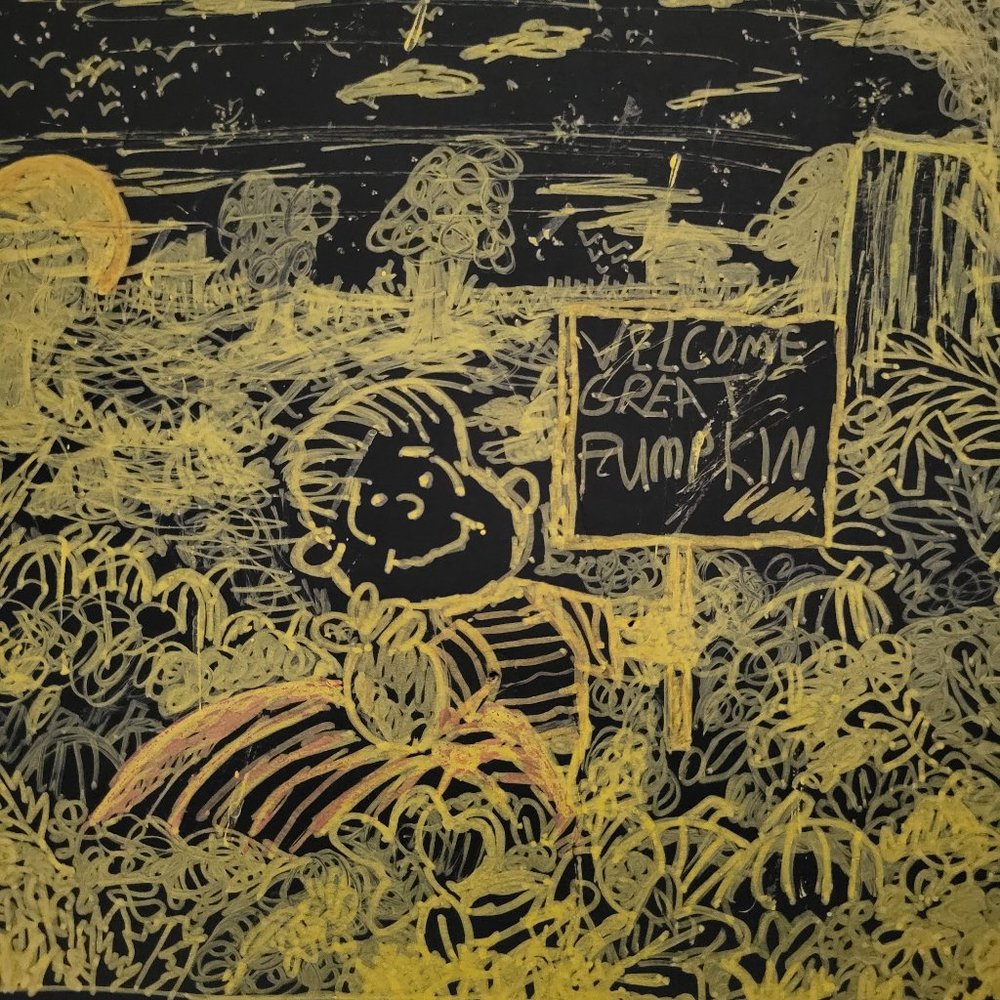 Halloween Paint marker drawing